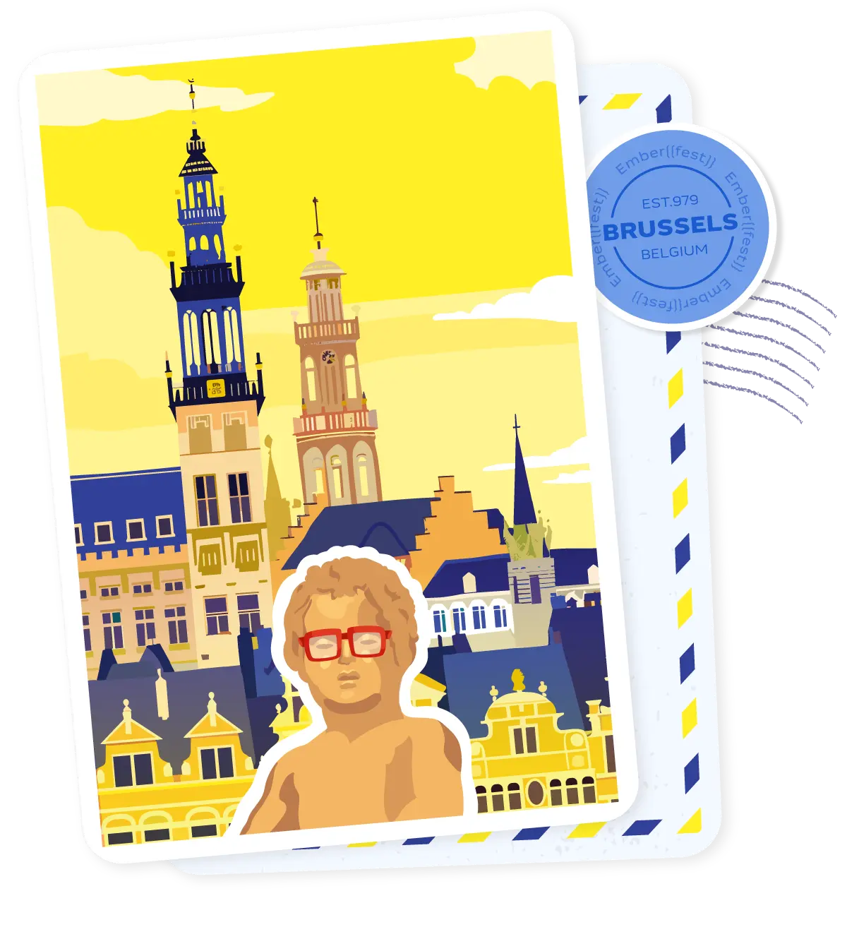 Brussels postcard